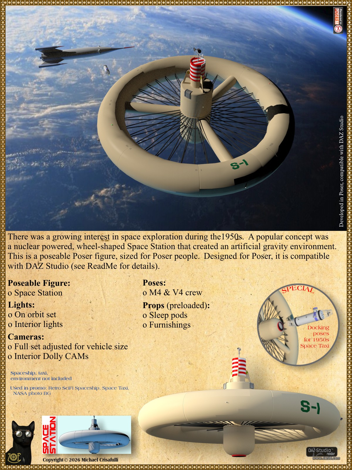 1950s Concept Space Station by N/A