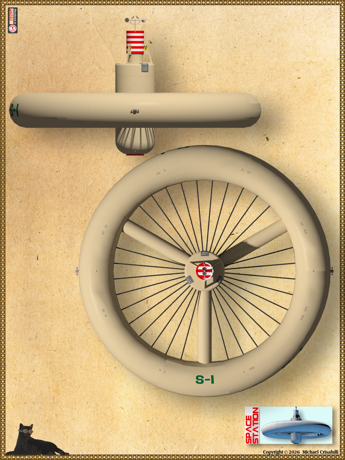 1950s Concept Space Station by N/A