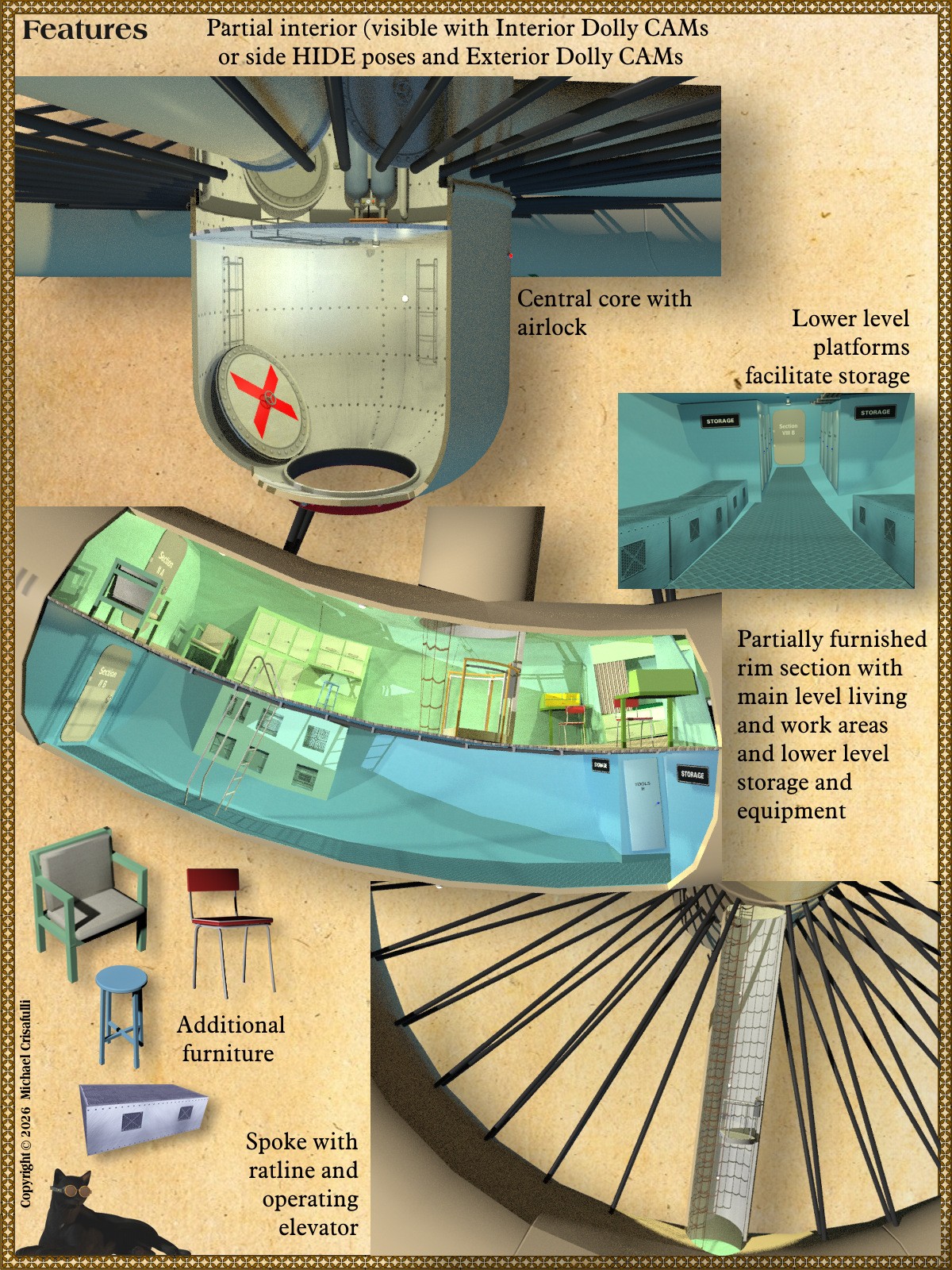 1950s Concept Space Station by N/A