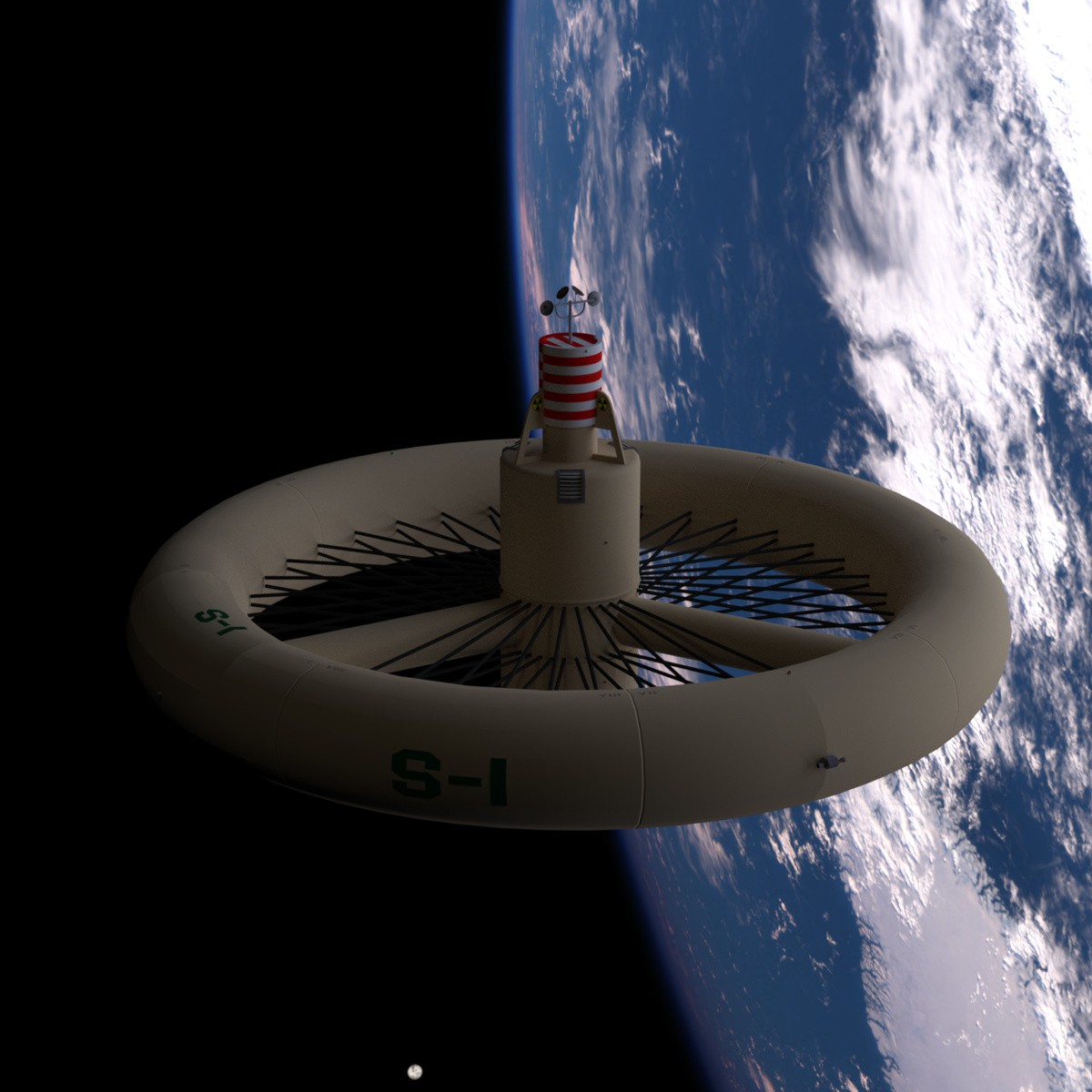 1950s Concept Space Station by N/A