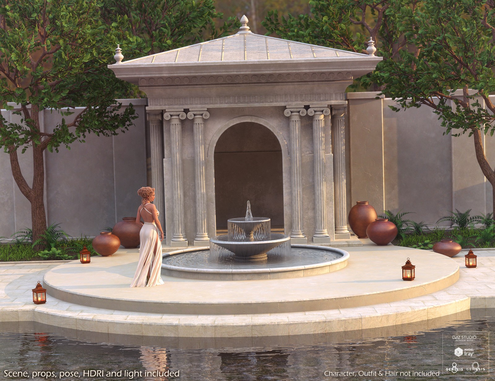DMs White Fountain by N/A
