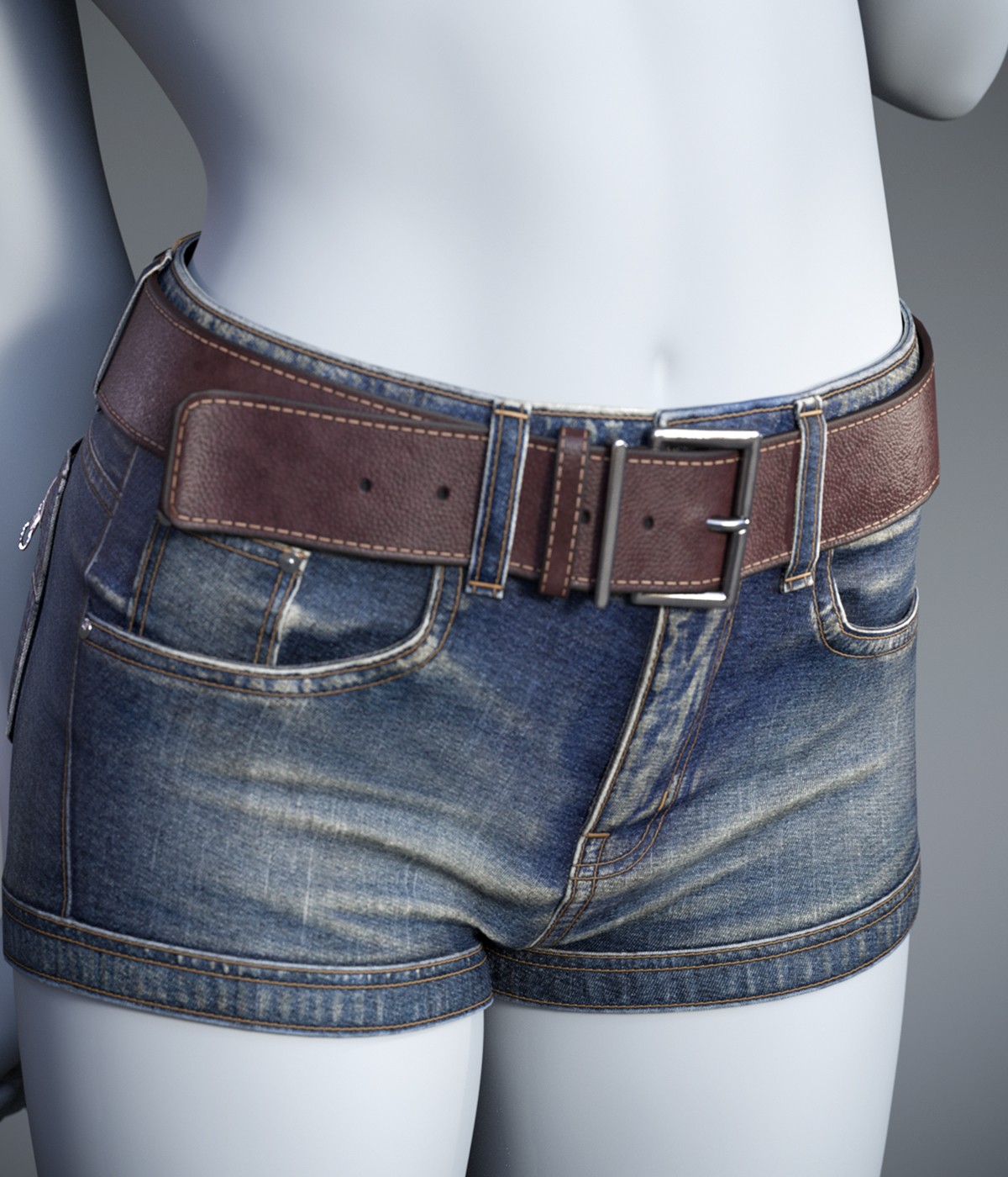 Cai DenimShorts for Genesis 9, 8.1, and 8 Female by N/A
