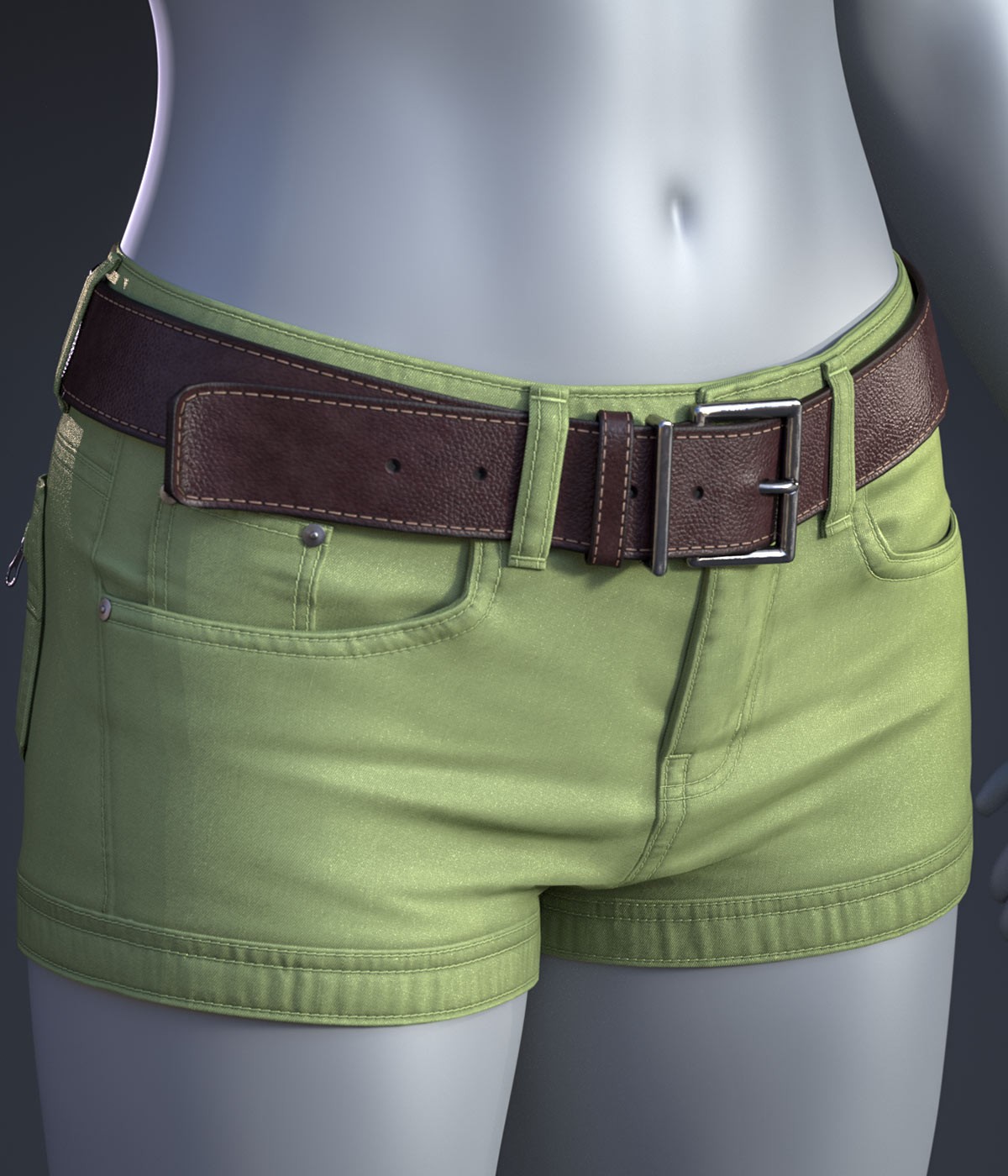 Cai DenimShorts for Genesis 9, 8.1, and 8 Female by N/A