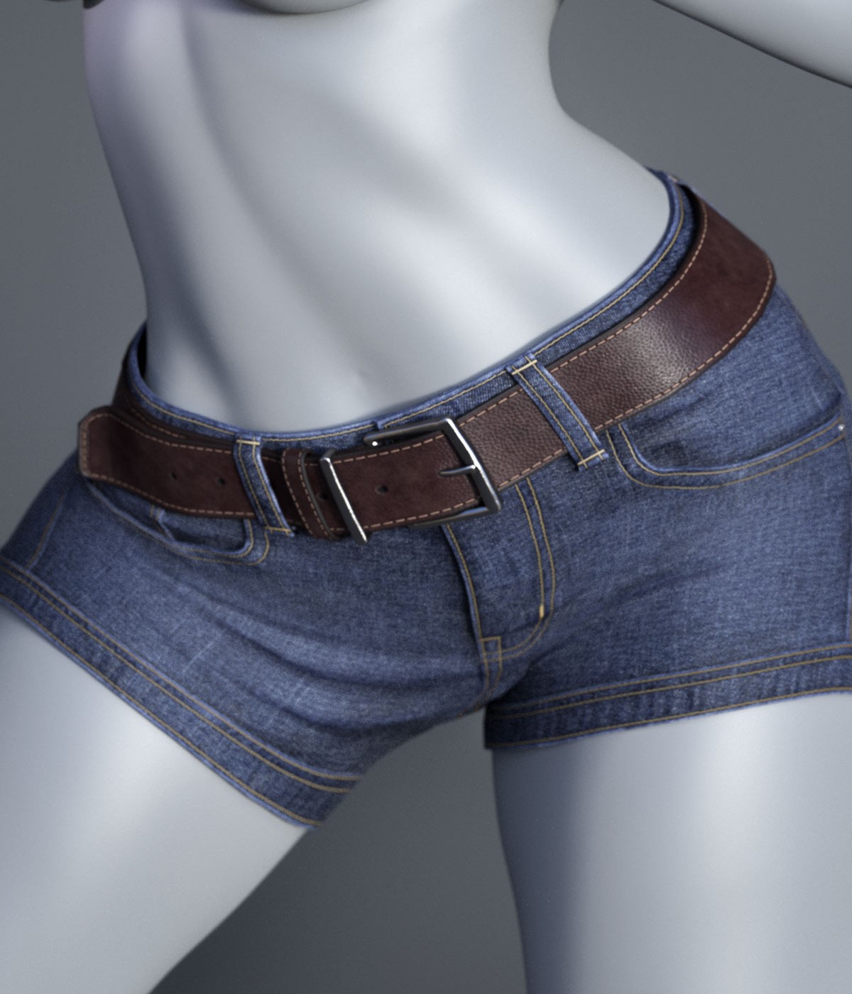 Cai DenimShorts for Genesis 9, 8.1, and 8 Female by N/A