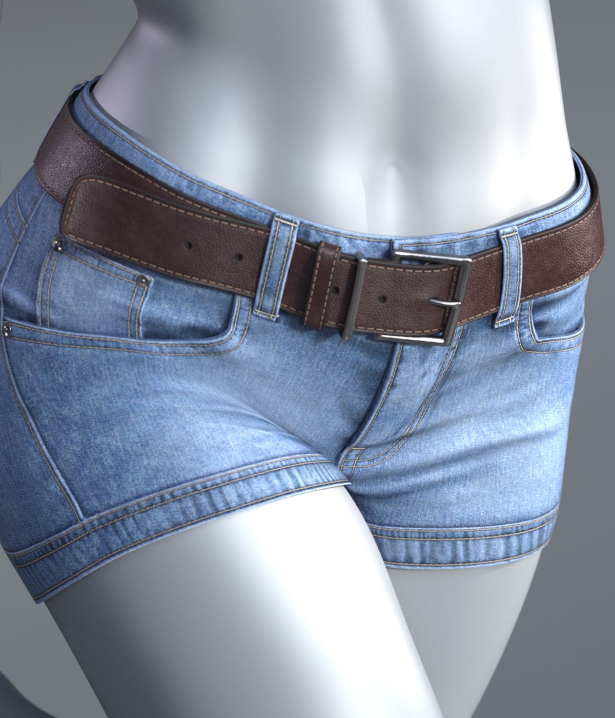Cai DenimShorts for Genesis 9, 8.1, and 8 Female by N/A