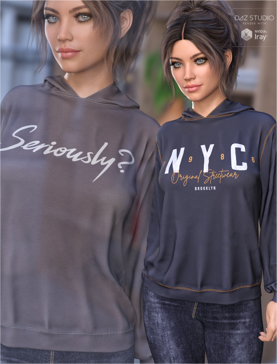 Trendy Textures for dForce Comfort Hoodie by N/A