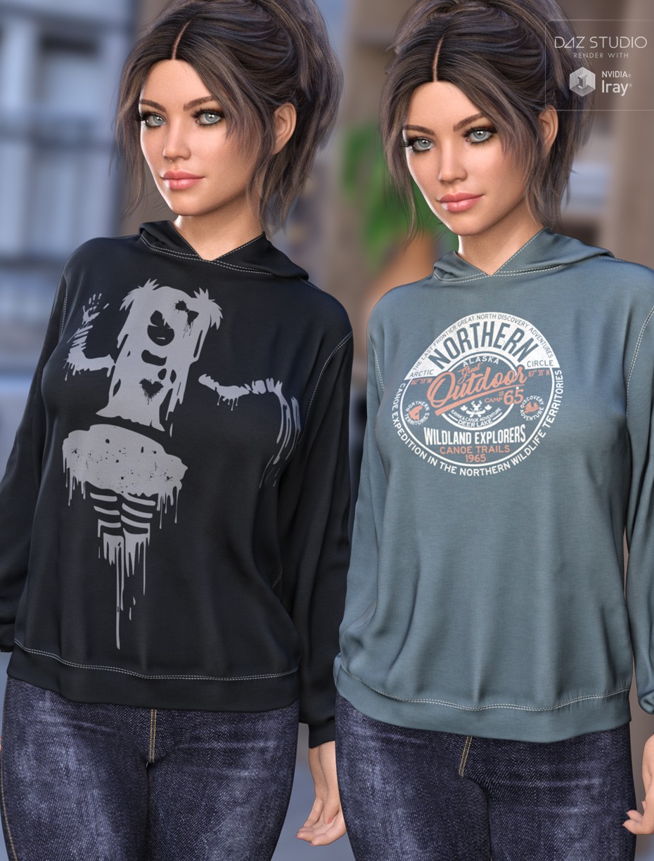 Trendy Textures for dForce Comfort Hoodie by N/A