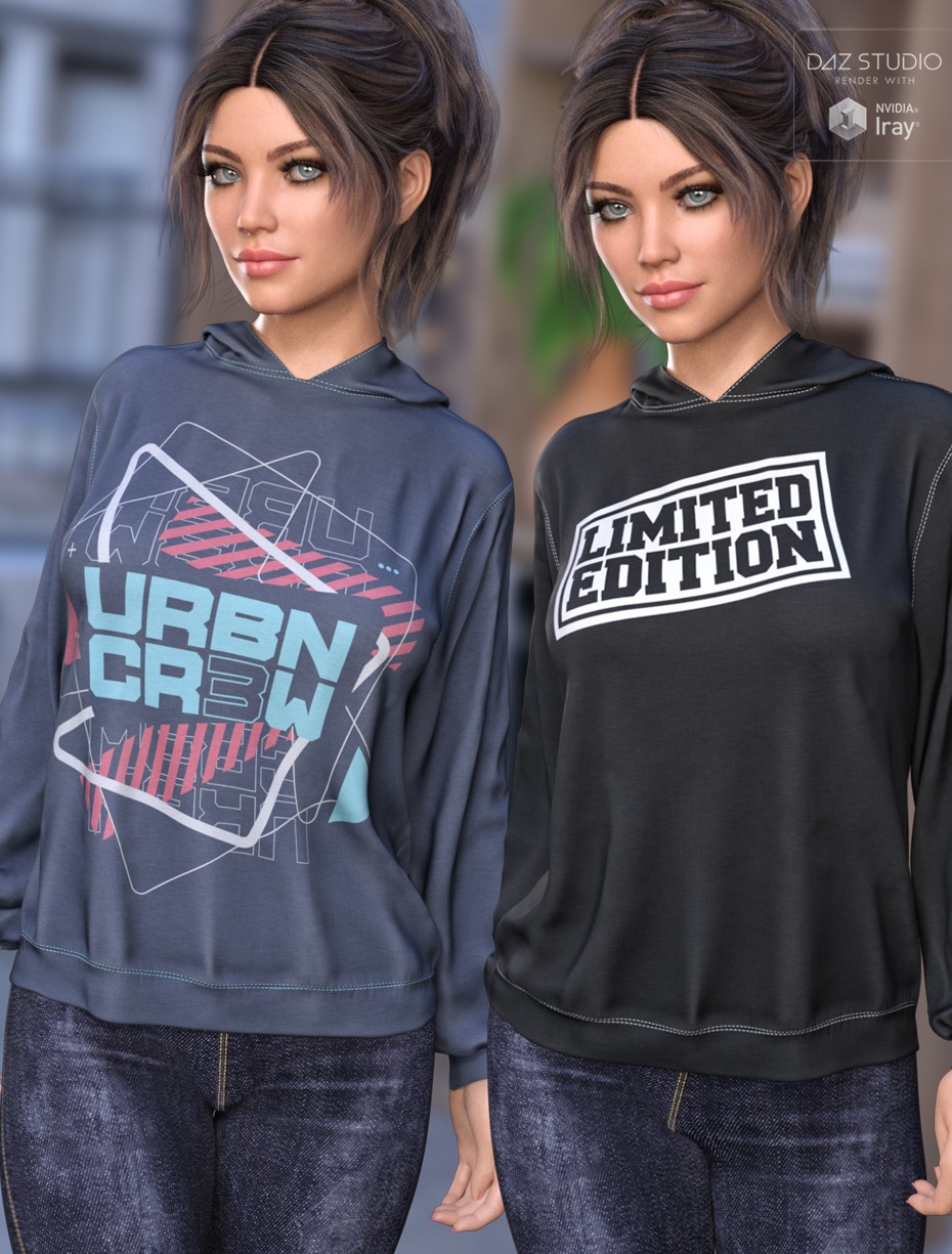 Trendy Textures for dForce Comfort Hoodie by N/A