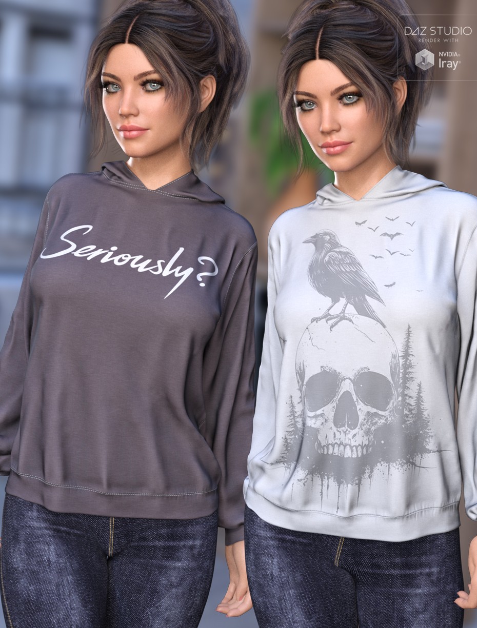 Trendy Textures for dForce Comfort Hoodie by N/A