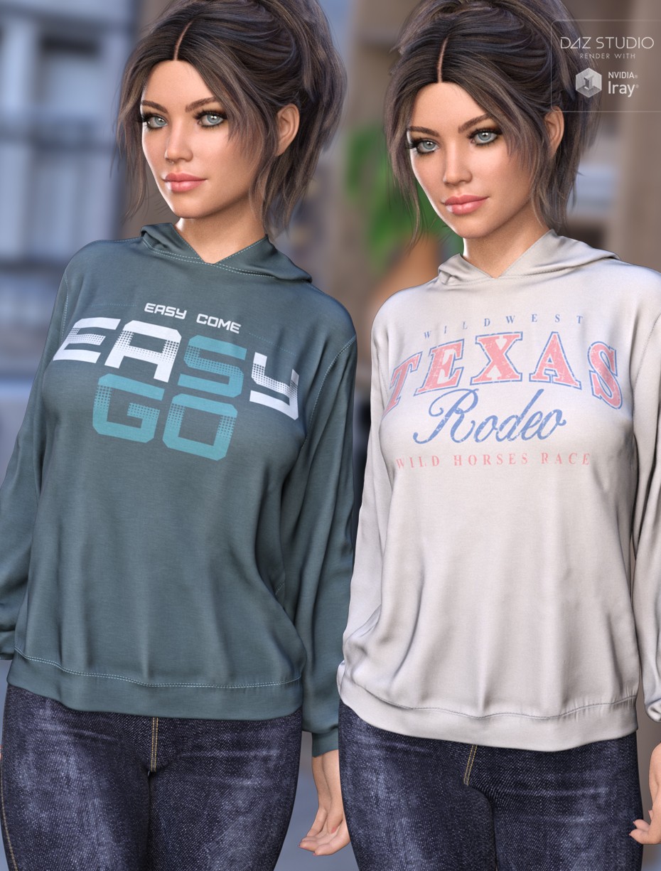 Trendy Textures for dForce Comfort Hoodie by N/A