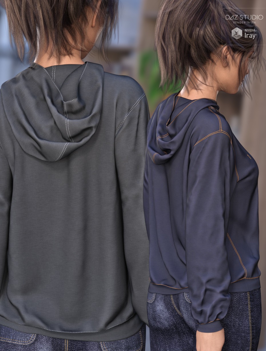 Trendy Textures for dForce Comfort Hoodie by N/A