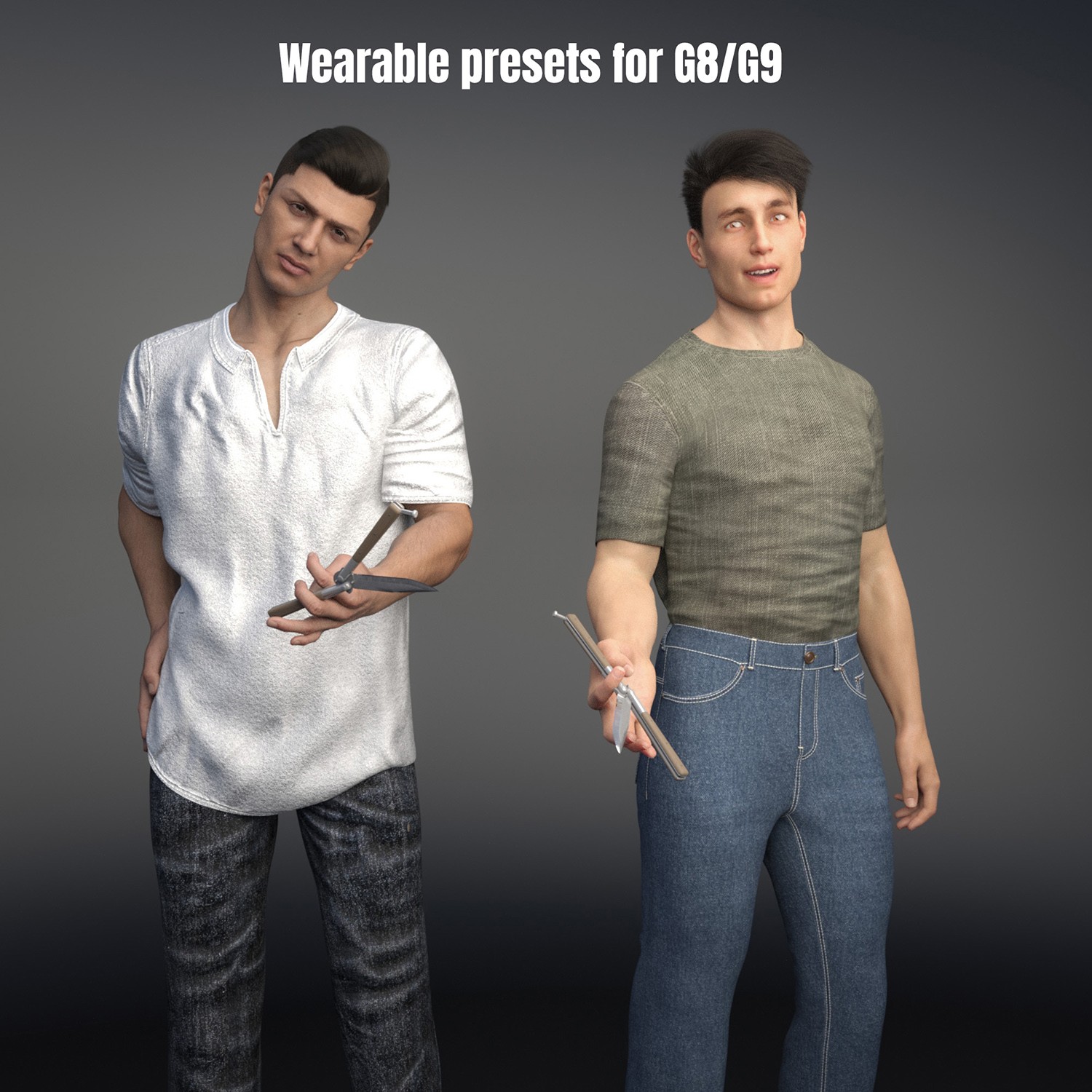 Butterfly Knife for G8/G9 + Hand Pose Presets by N/A