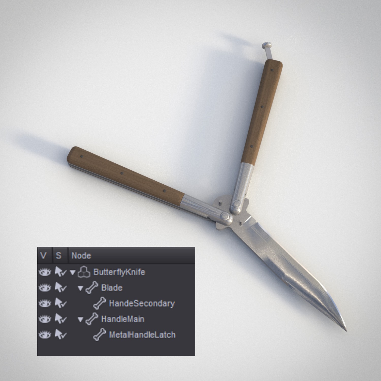 Butterfly Knife for G8/G9 + Hand Pose Presets by N/A