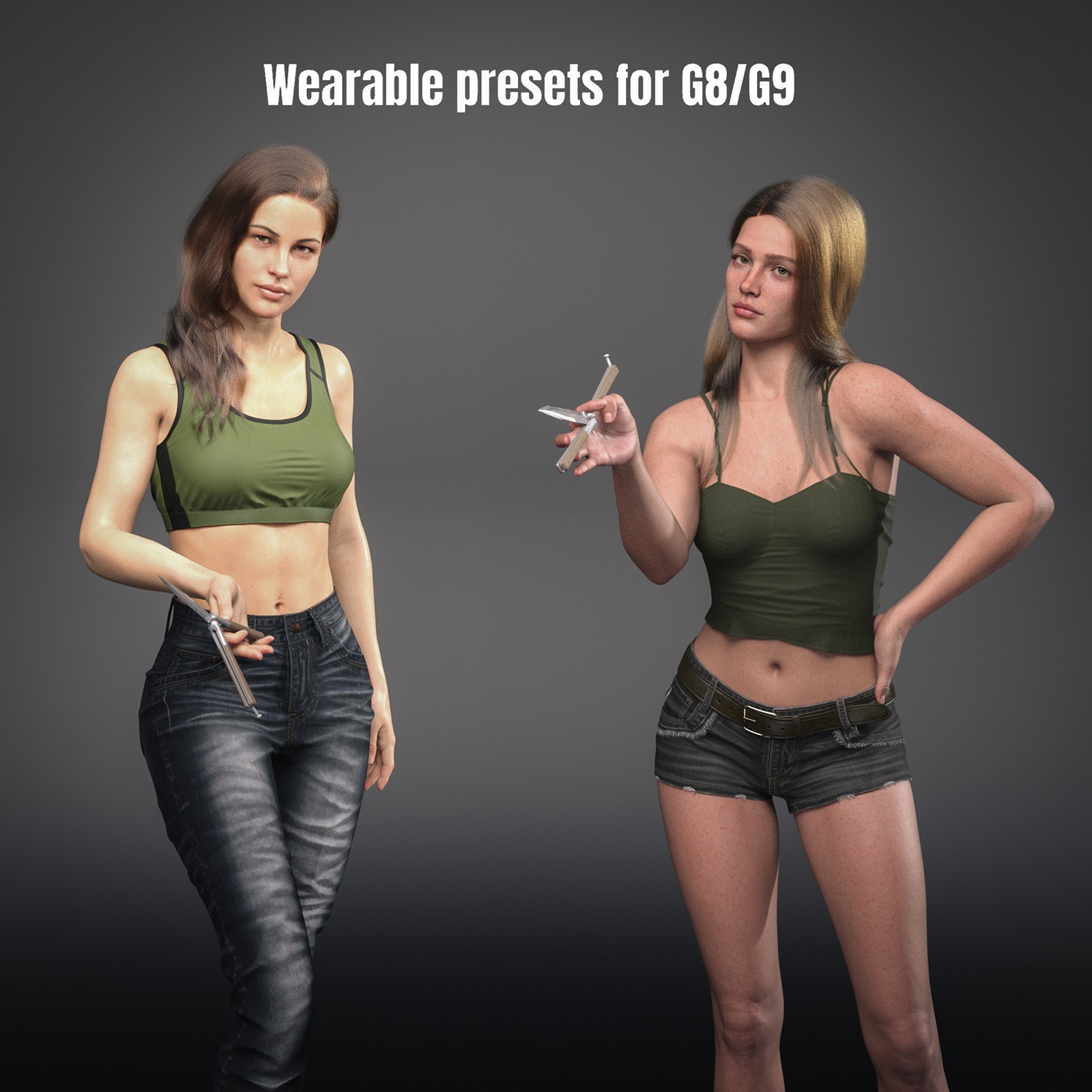 Butterfly Knife for G8/G9 + Hand Pose Presets by N/A
