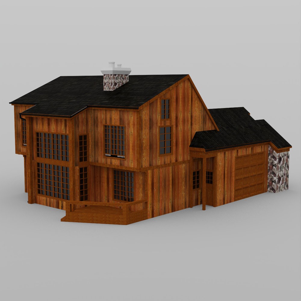Two Story Traditional Home for DAZ Studio by N/A