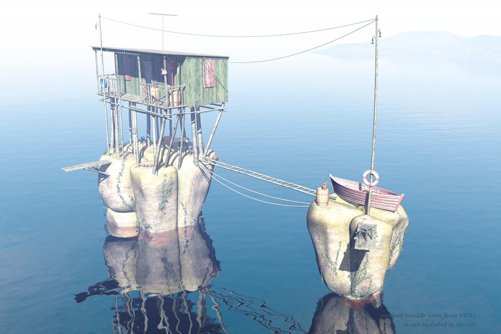 Island Hut for Poser by N/A