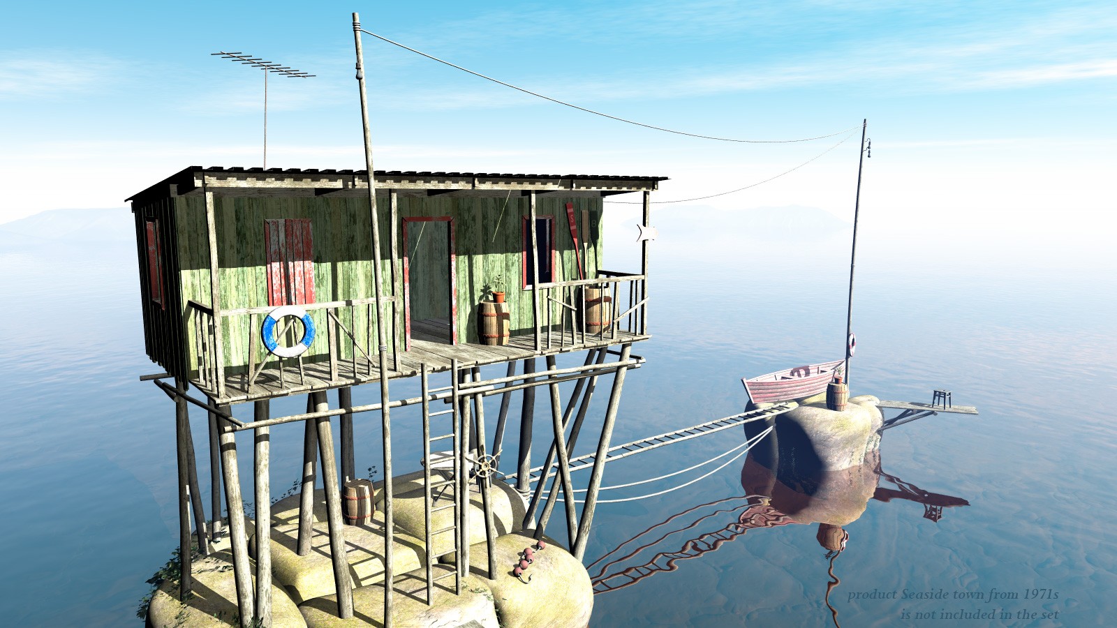Island Hut for Poser by N/A