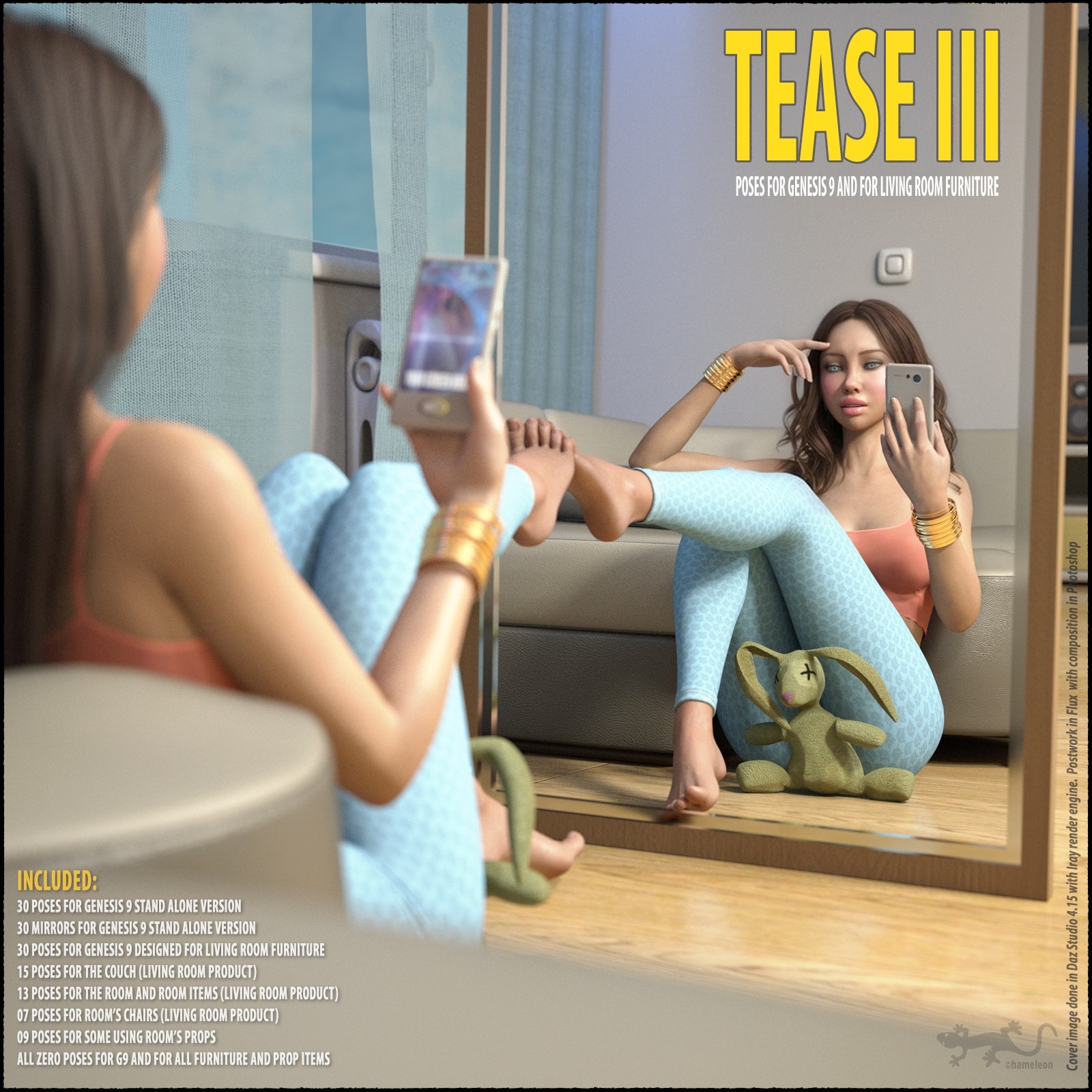 Tease III - Poses for Genesis 9 by N/A