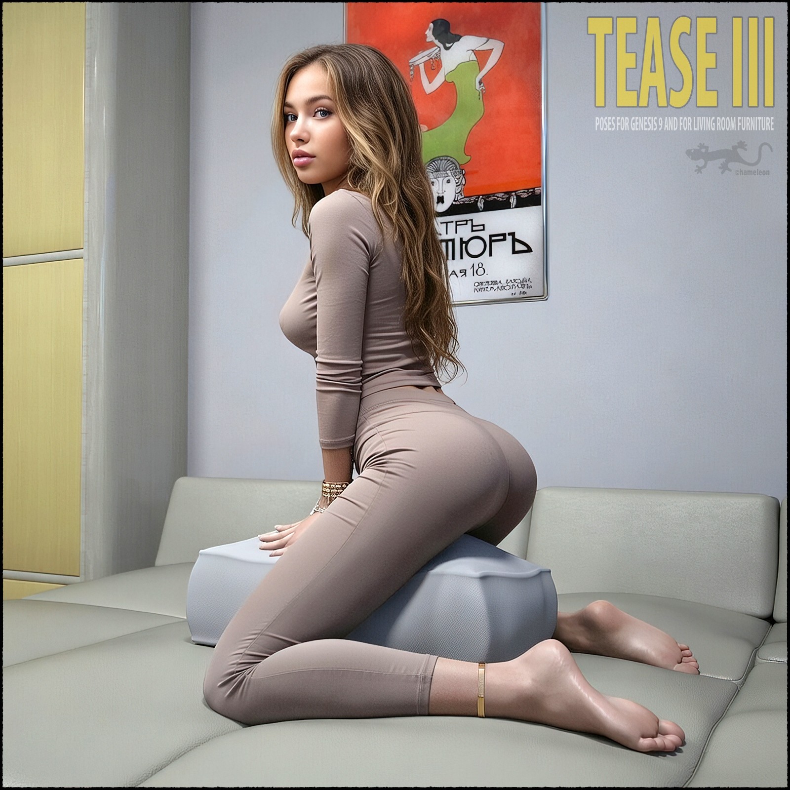 Tease III - Poses for Genesis 9 by N/A