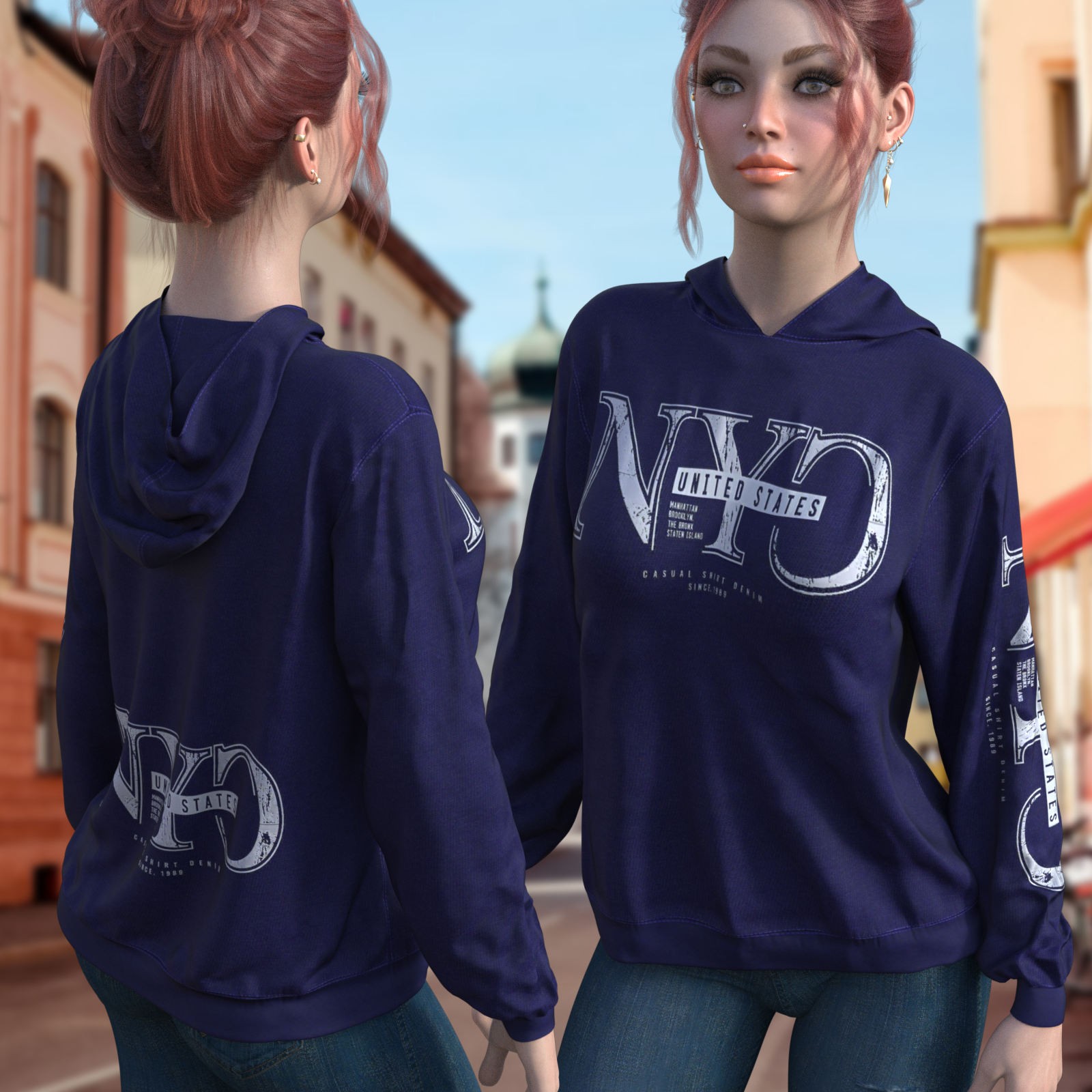 DA-second-hand for dForce Comfort Hoodie G8FG8.1 G9 by Sveva by N/A