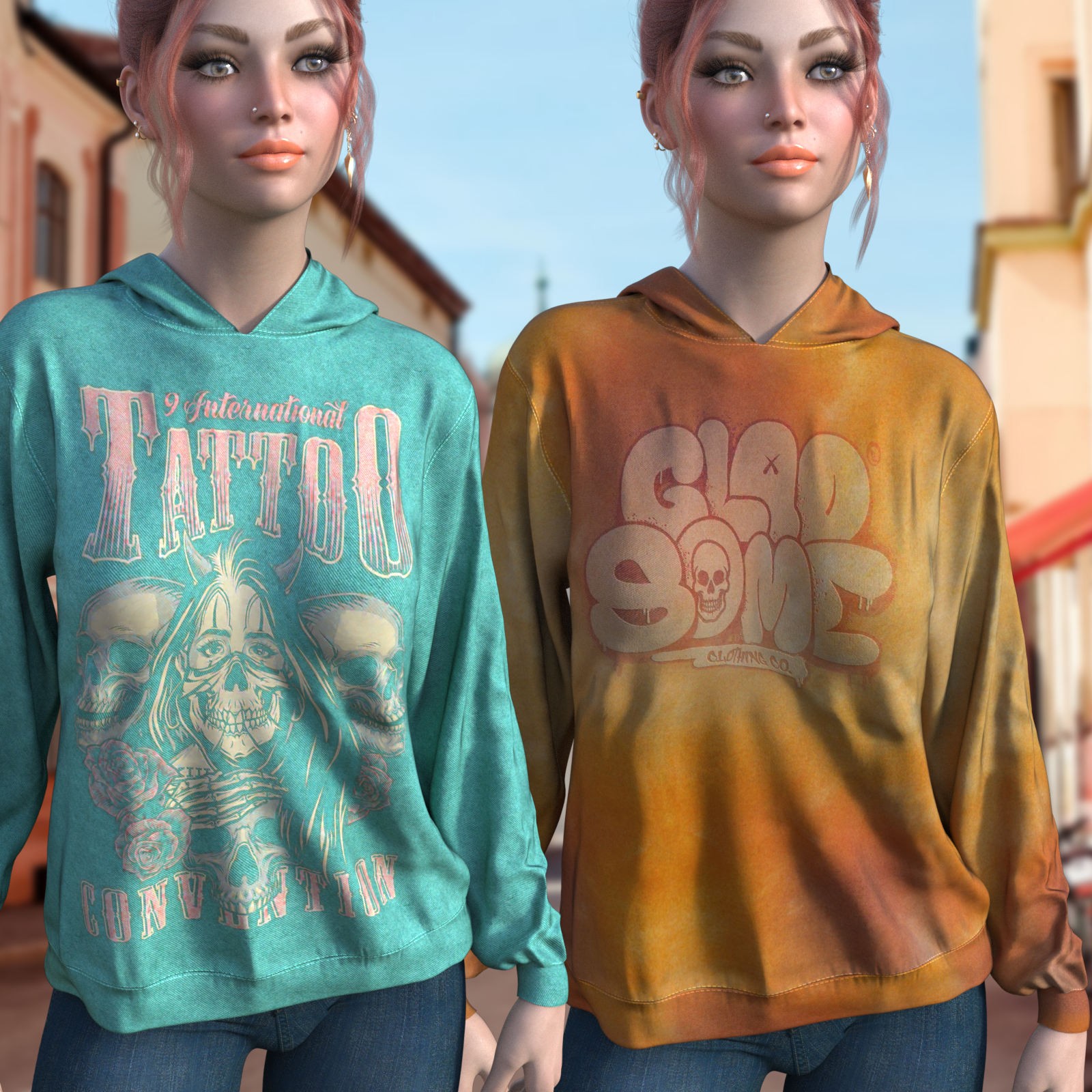 DA-second-hand for dForce Comfort Hoodie G8FG8.1 G9 by Sveva by N/A