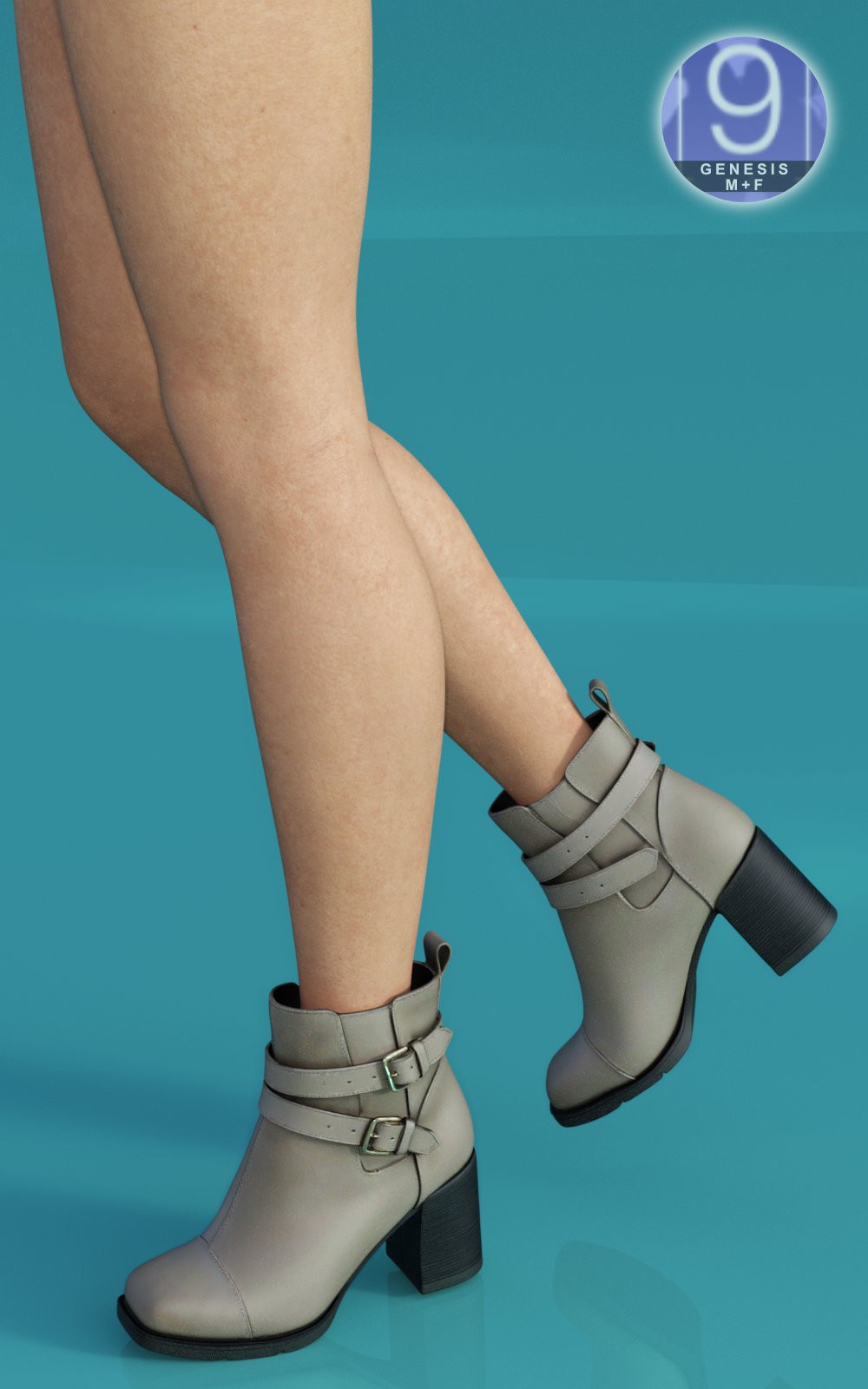 Two Straps Ankle Boots for G9 by N/A