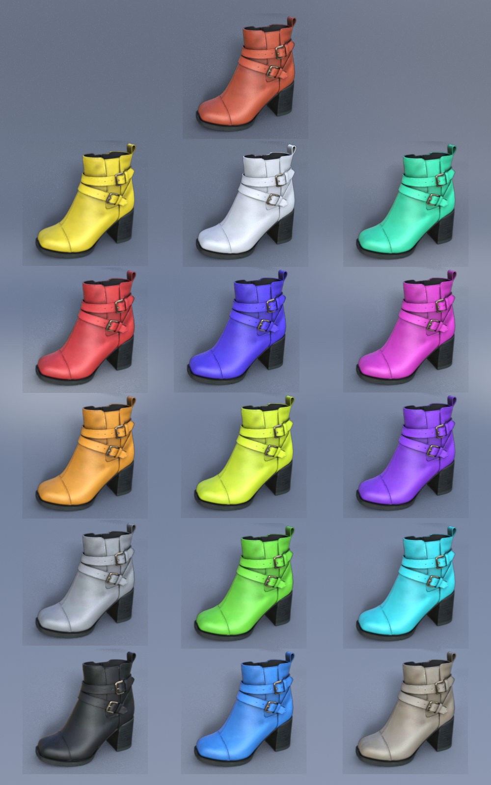 Two Straps Ankle Boots for G9 by N/A