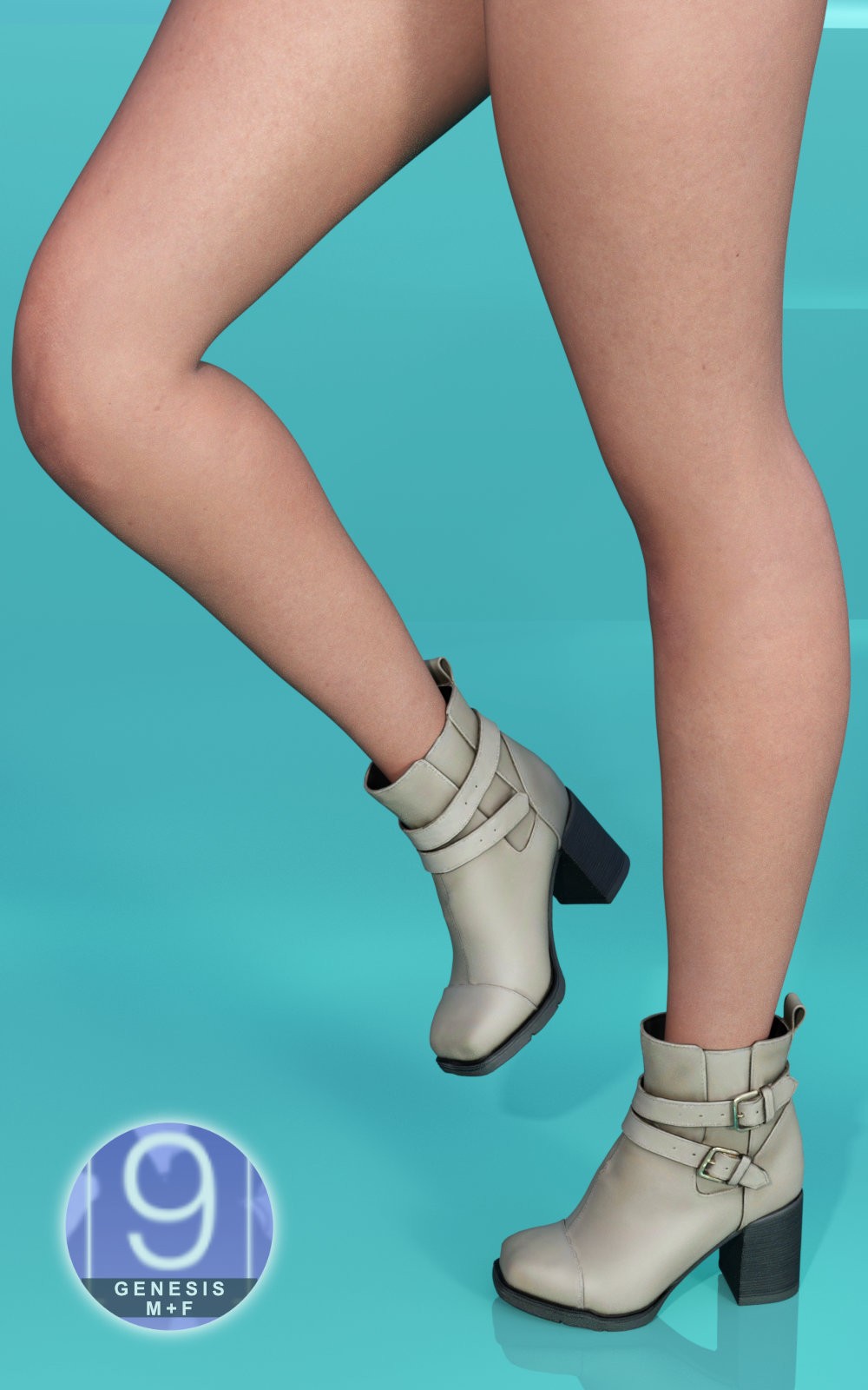 Two Straps Ankle Boots for G9 by N/A