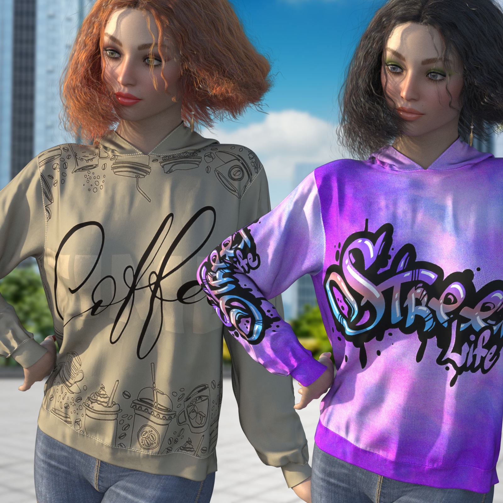 DA-StreetStyle for dForce Comfort Hoodie G8FG8.1 G9 by Sveva by N/A