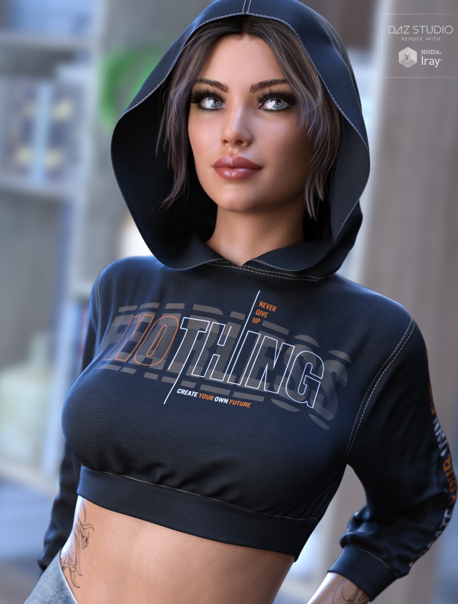 dForce Sporty Girl Hoodie G8FG8.1F G9 by N/A