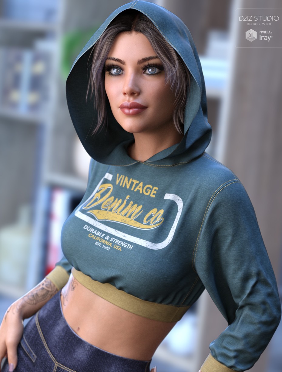 dForce Sporty Girl Hoodie G8FG8.1F G9 by N/A