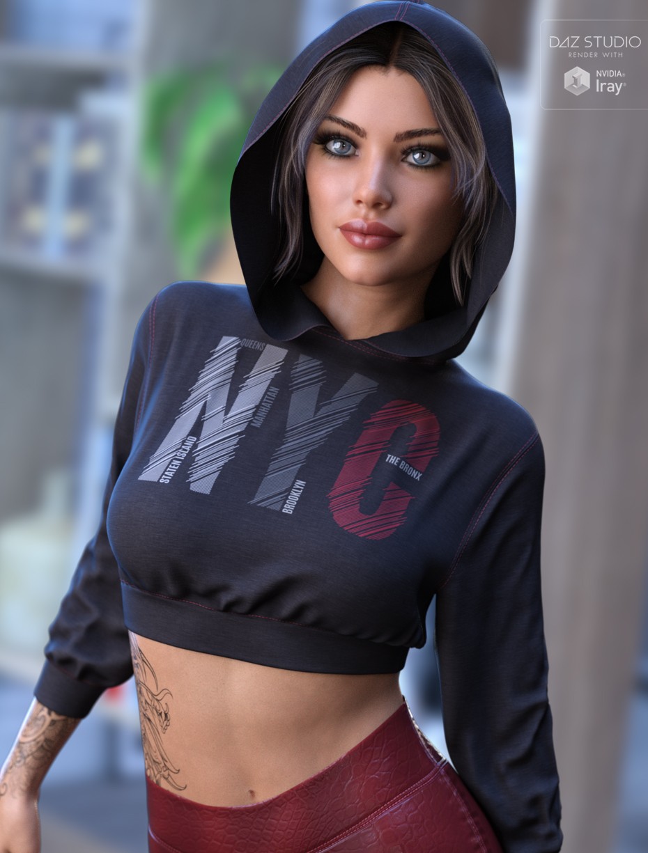 dForce Sporty Girl Hoodie G8FG8.1F G9 by N/A