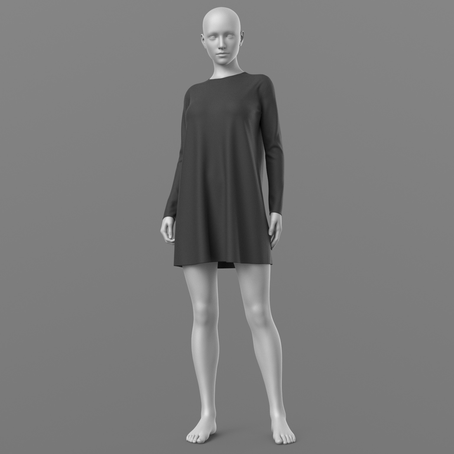 Short Dress 6v and Nylon Stockings G8 Female by N/A