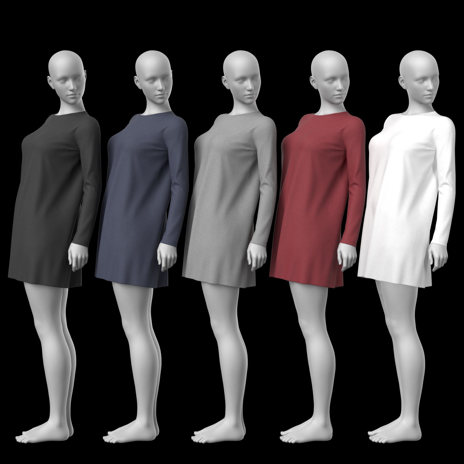 Short Dress 6v and Nylon Stockings G8 Female by N/A