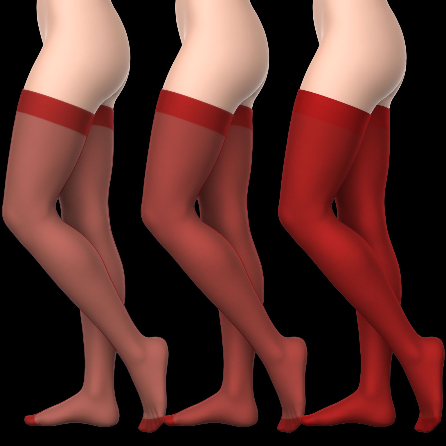 Short Dress 6v and Nylon Stockings G8 Female by N/A