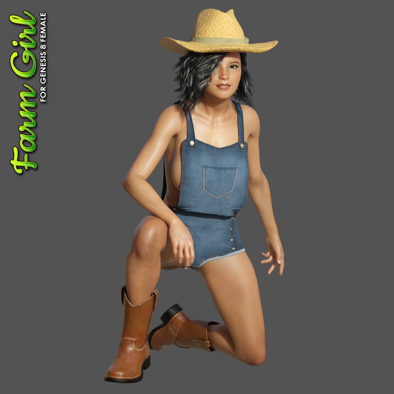 Exnem dForce Farm Girl for Genesis 8 Female by N/A