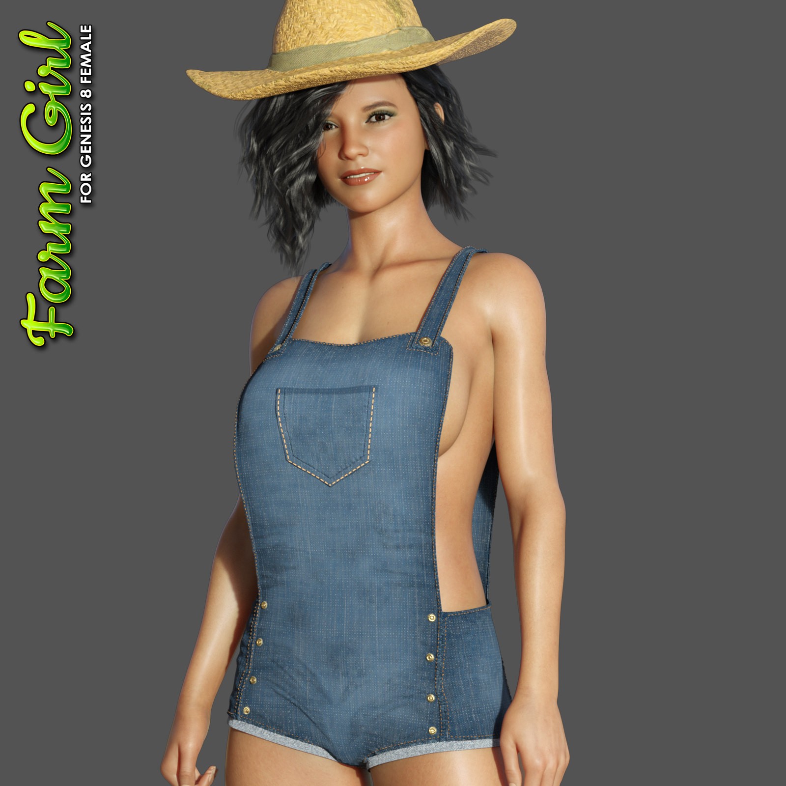 Exnem dForce Farm Girl for Genesis 8 Female by N/A