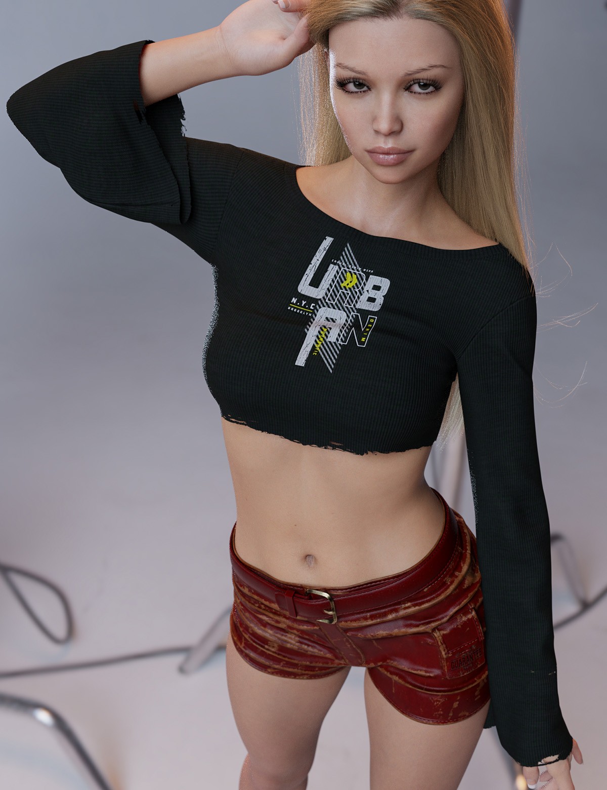 dForce Drama Cropped Top Genesis8-8.1Female by N/A