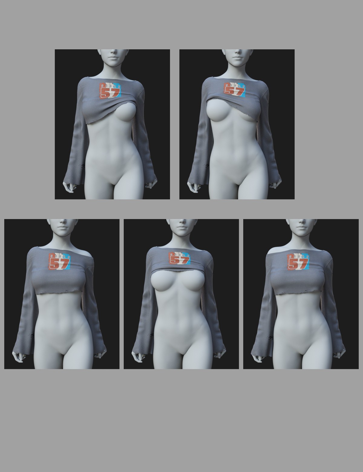 dForce Drama Cropped Top Genesis8-8.1Female by N/A