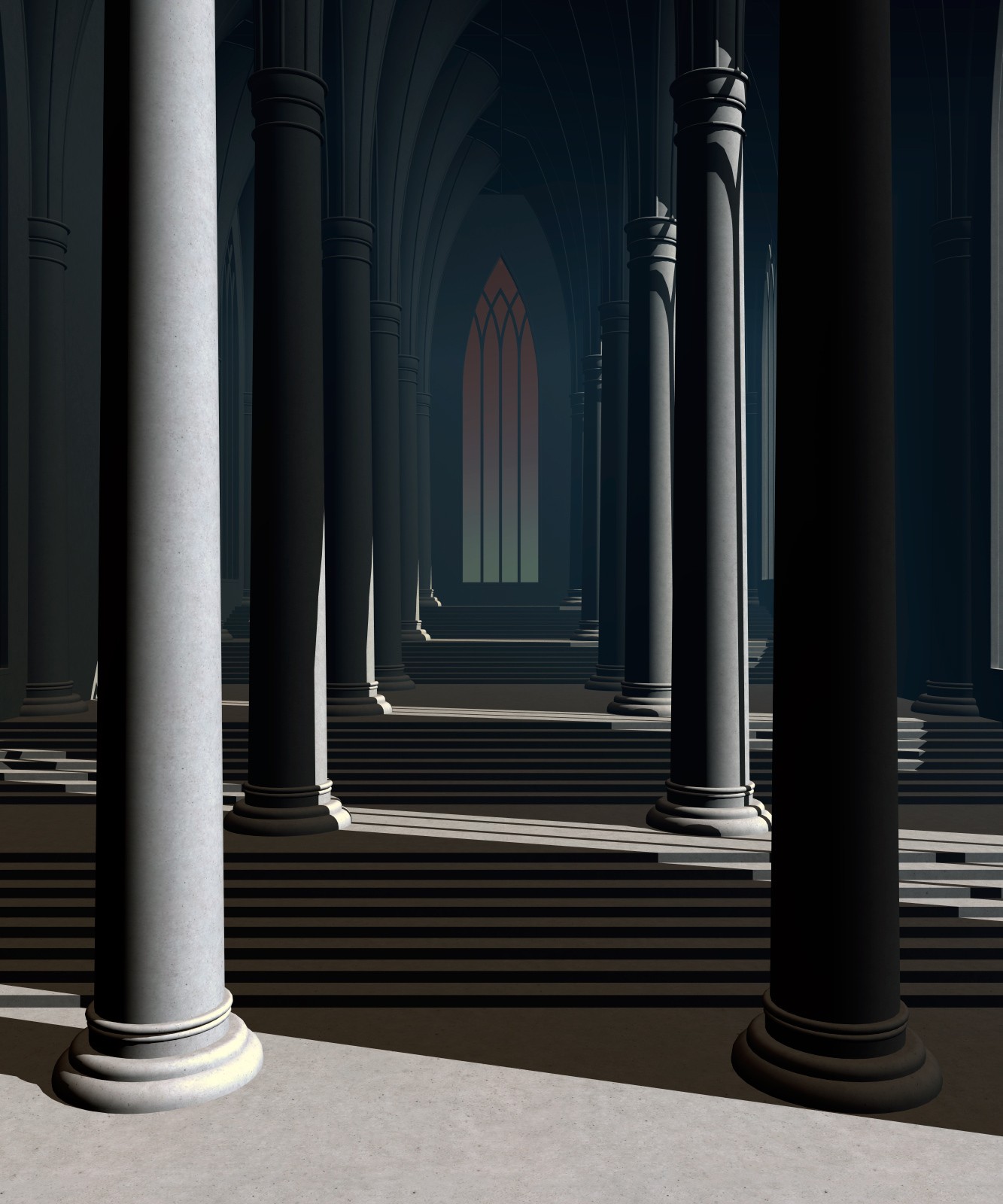 Futuristic architecture for Poser by N/A