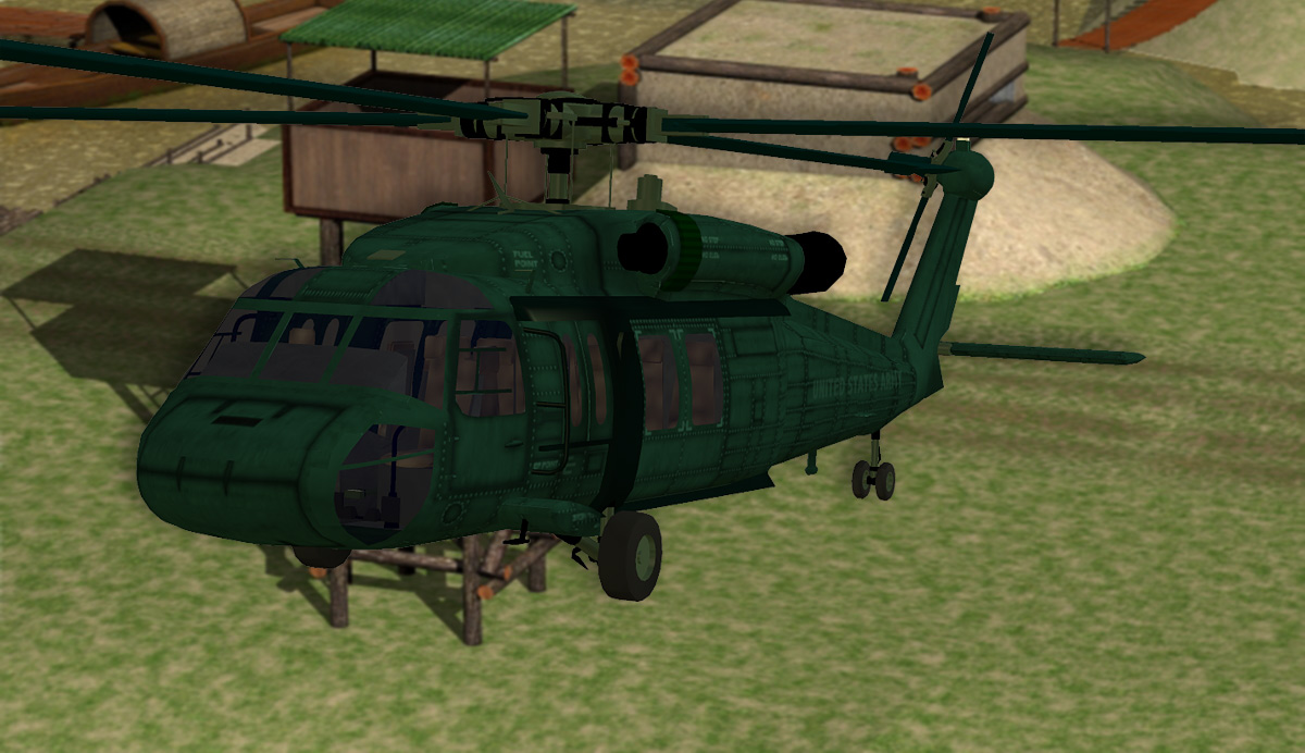 Blackhawk Helicopter (Poser & Vue) by N/A