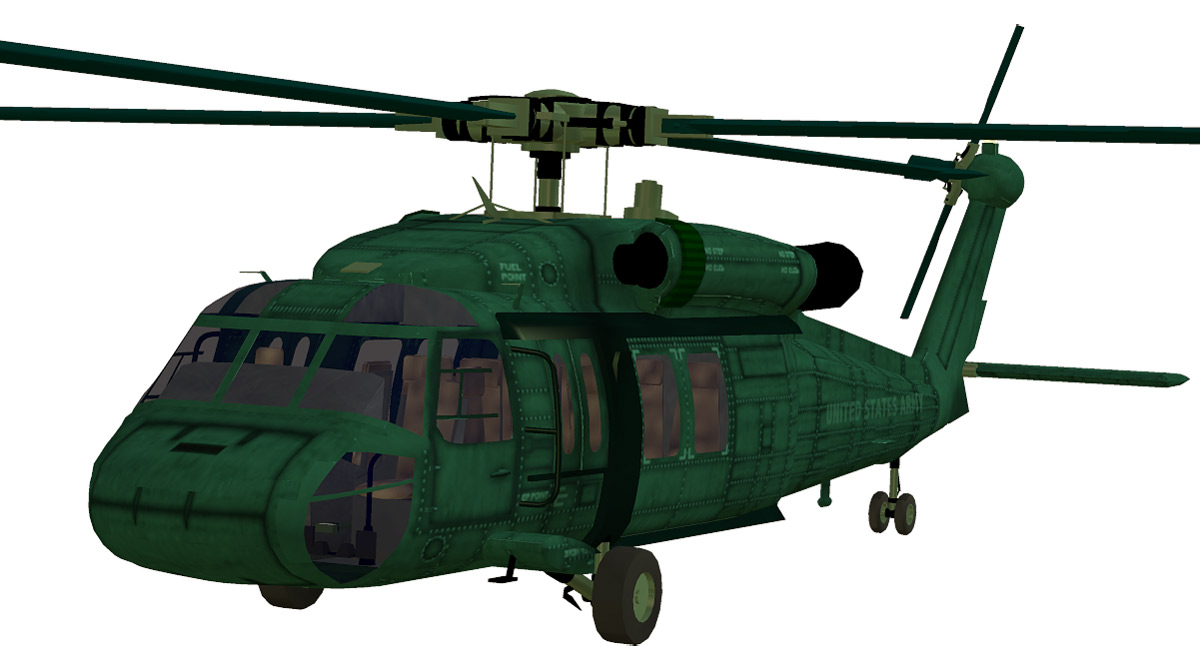 Blackhawk Helicopter (Poser & Vue) by N/A