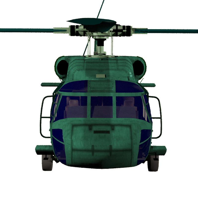 Blackhawk Helicopter (Poser & Vue) by N/A