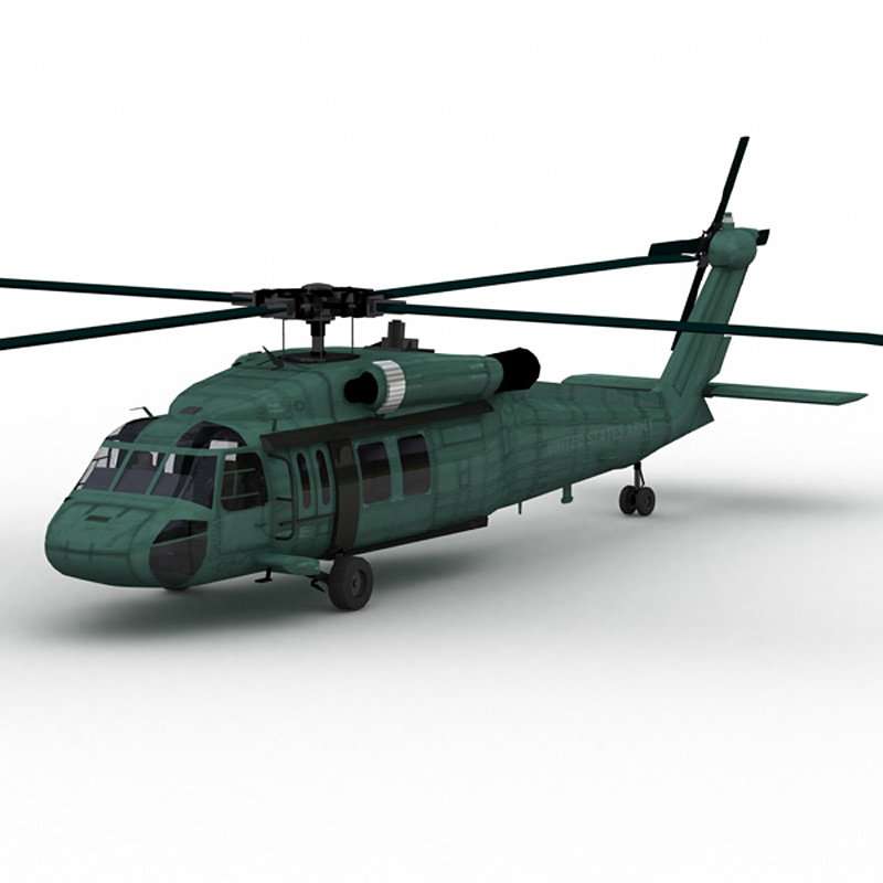 Blackhawk Helicopter (Poser & Vue) by N/A