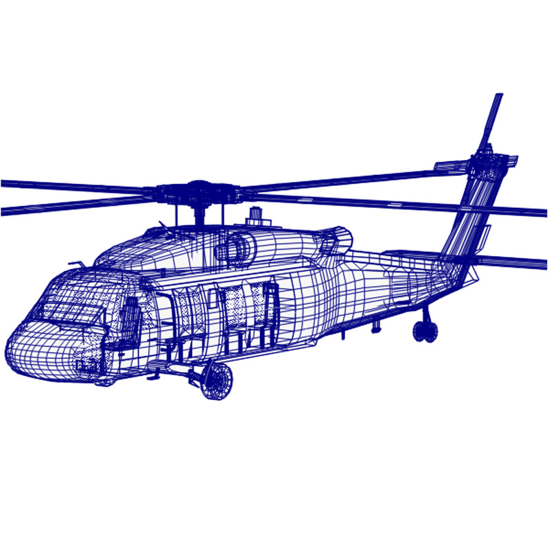 Blackhawk Helicopter (Poser & Vue) by N/A