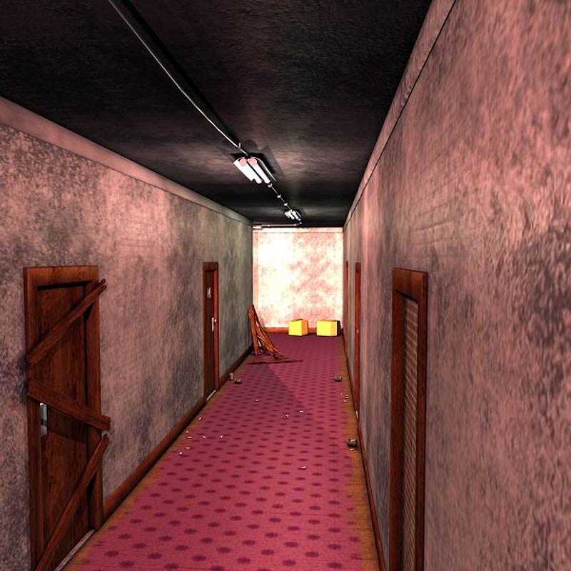 Decayed Corridor & Rooms for Poser by N/A