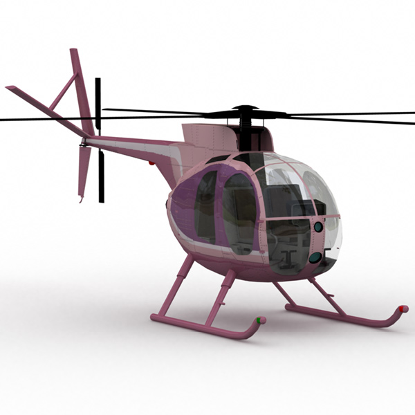 Littlebird Helicopter (Poser, OBJ & Vue) by N/A