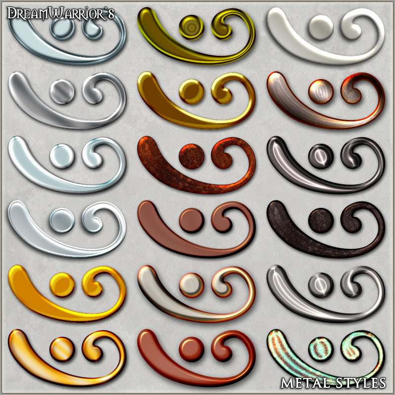 DW - Metal Styles for Photoshop by N/A