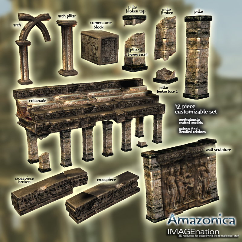 Amazonica - Ruin/Temple Building Pack 2 by N/A