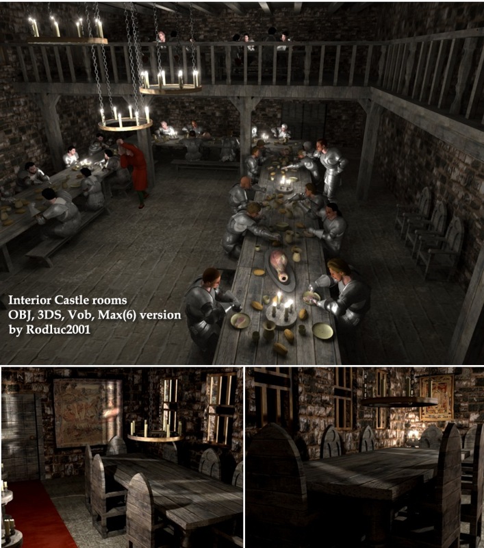Castle interior rooms by N/A